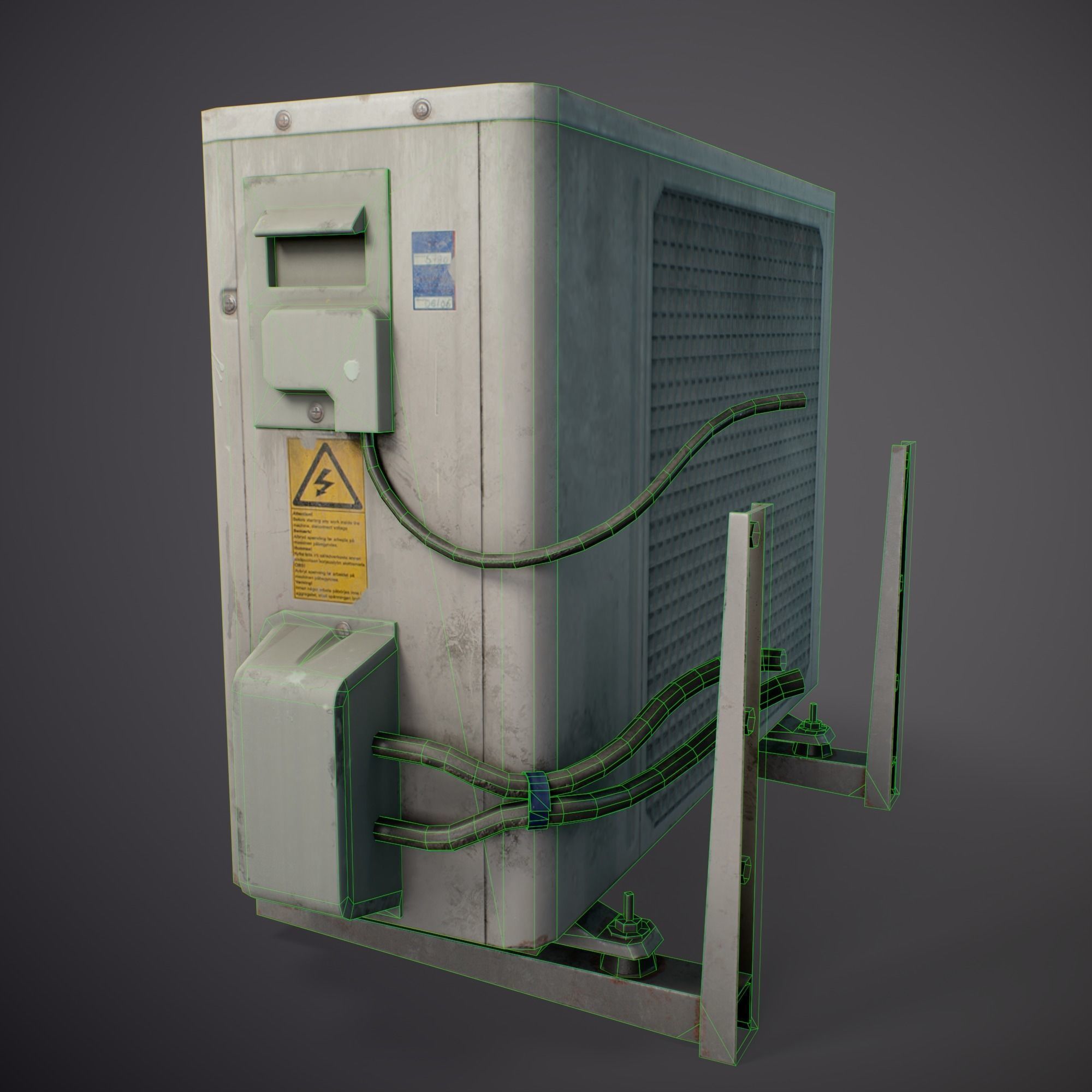 Conditioner - Gameready Asset Low-poly 3D model_7