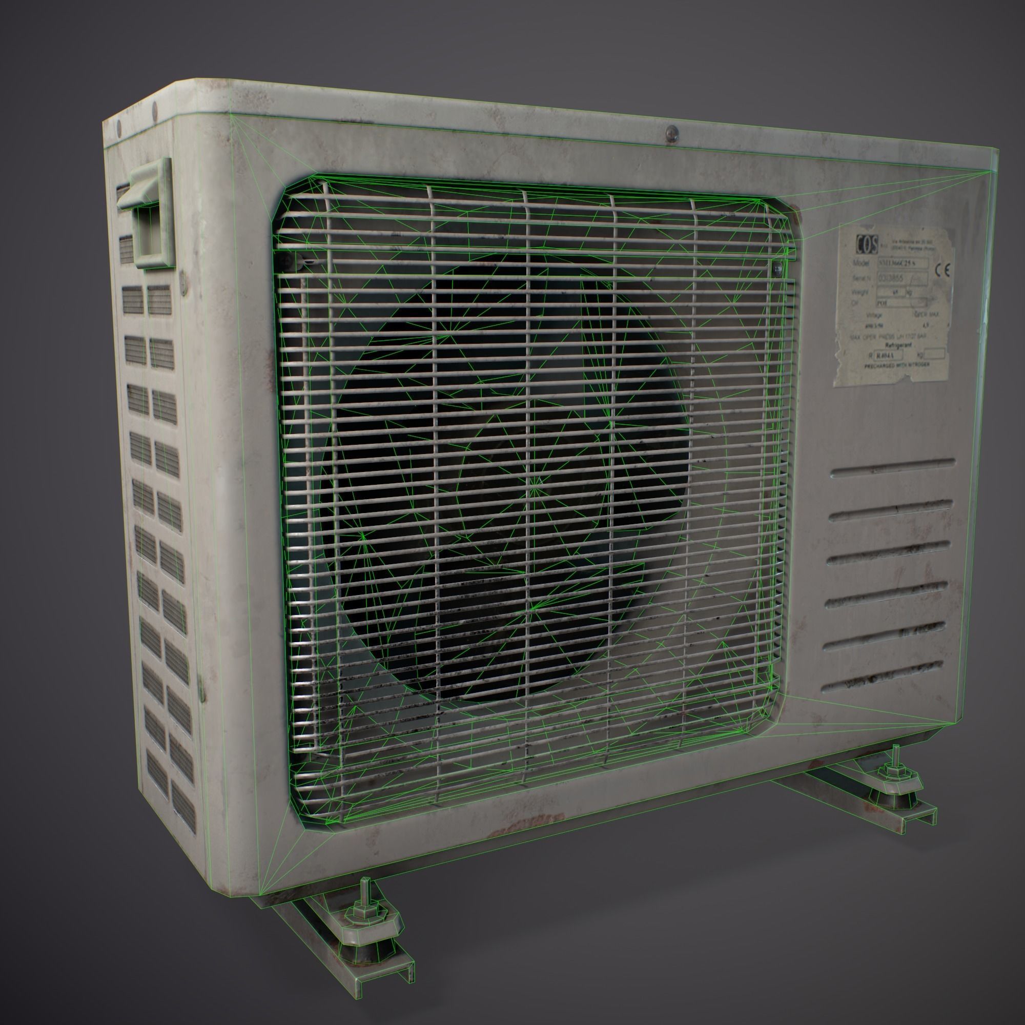 Conditioner - Gameready Asset Low-poly 3D model_1