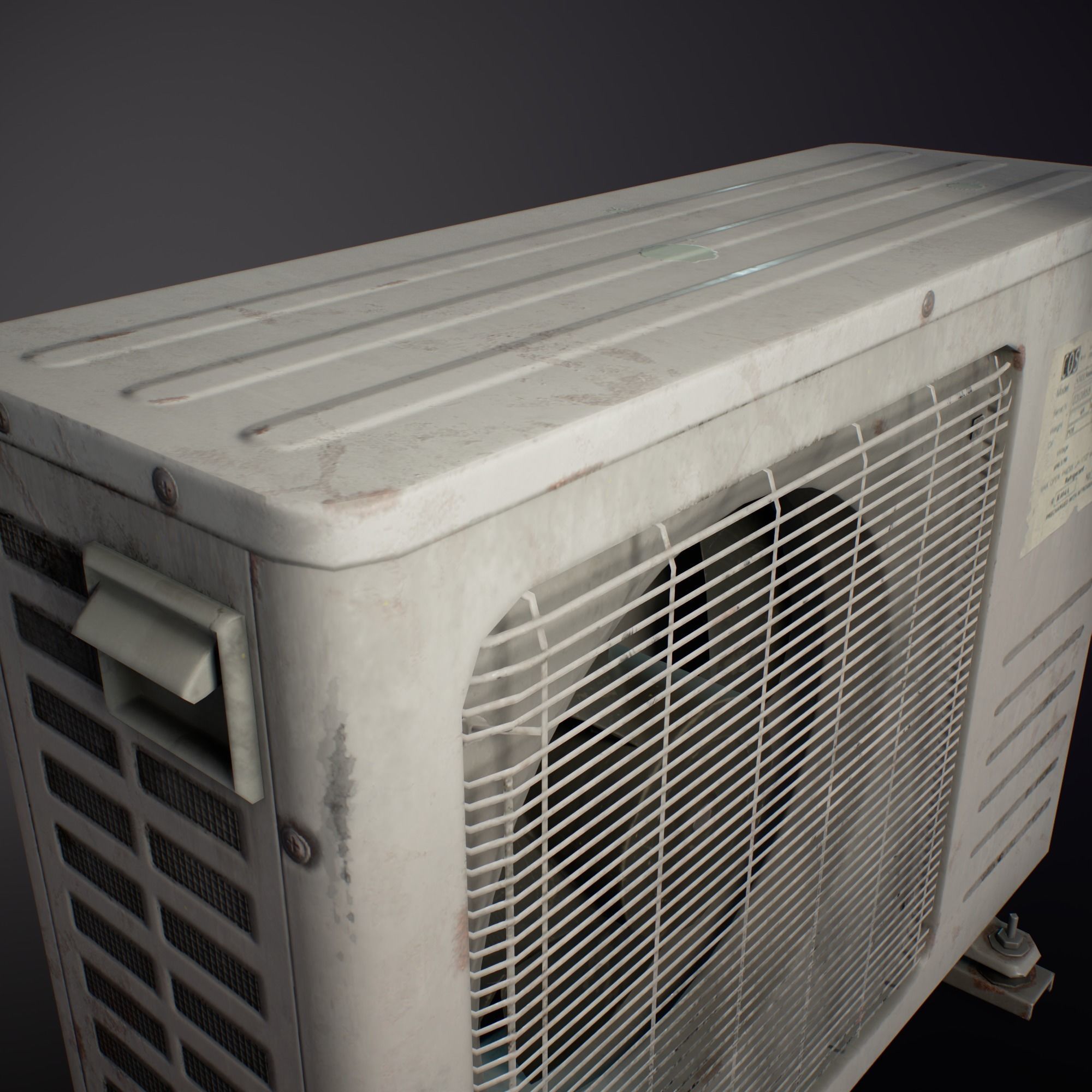 Conditioner - Gameready Asset Low-poly 3D model_11