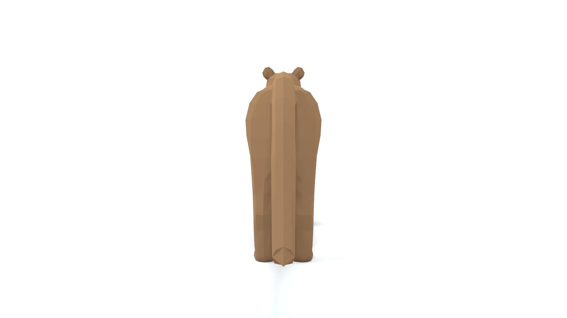Low Poly Cartoon Fossa Low-poly 3D model_3