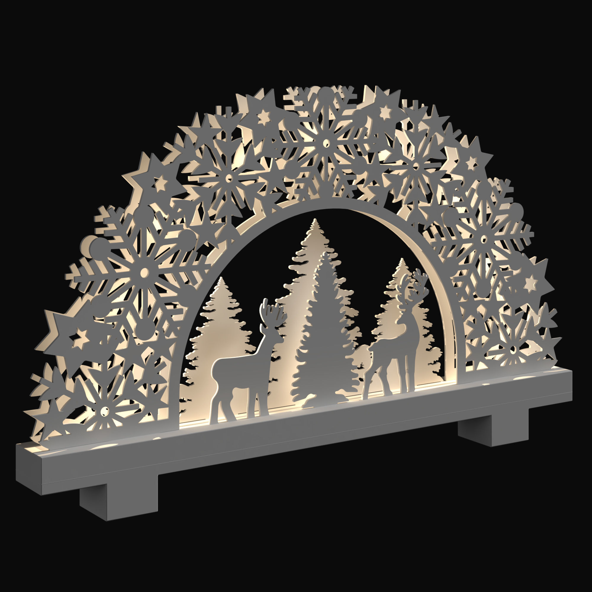 Christmas decorations Set 1 3D model_2