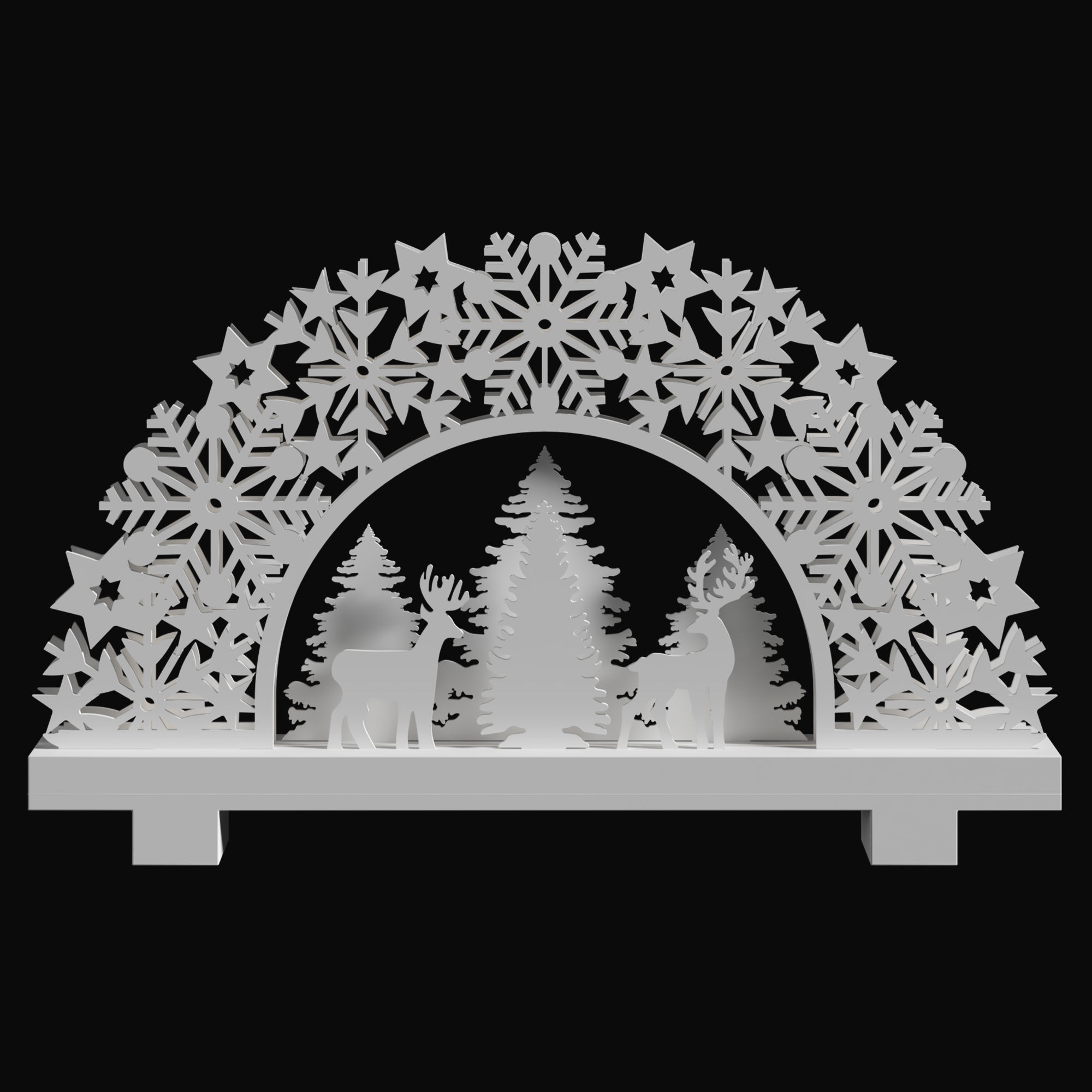 Christmas decorations Set 1 3D model_5