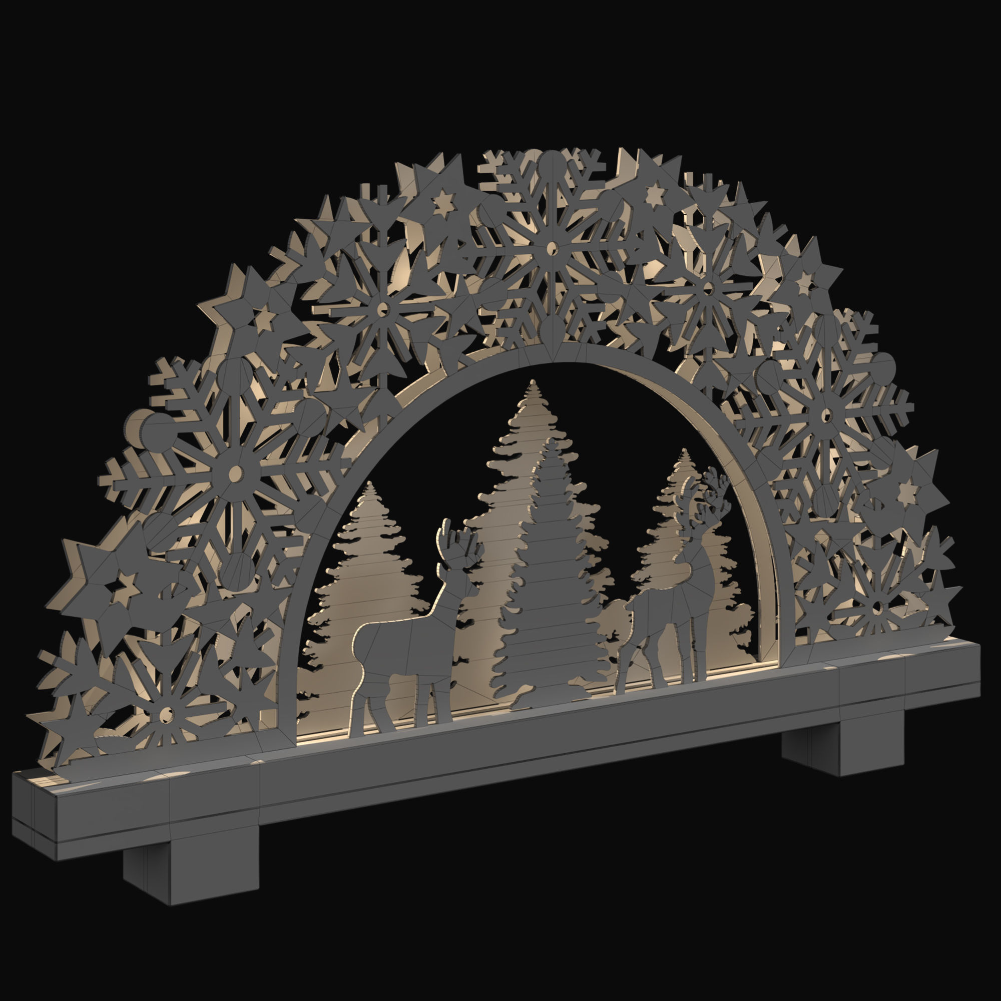 Christmas decorations Set 1 3D model_9