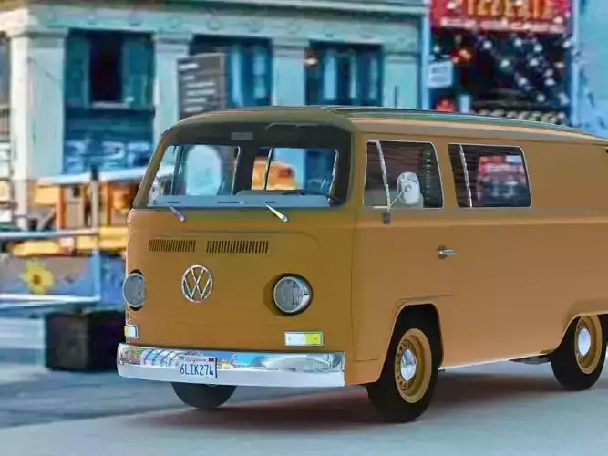 Volkswagen BUS 3D print model