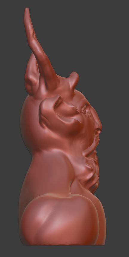 Celtic mythology inspired horned God 3D print model_4