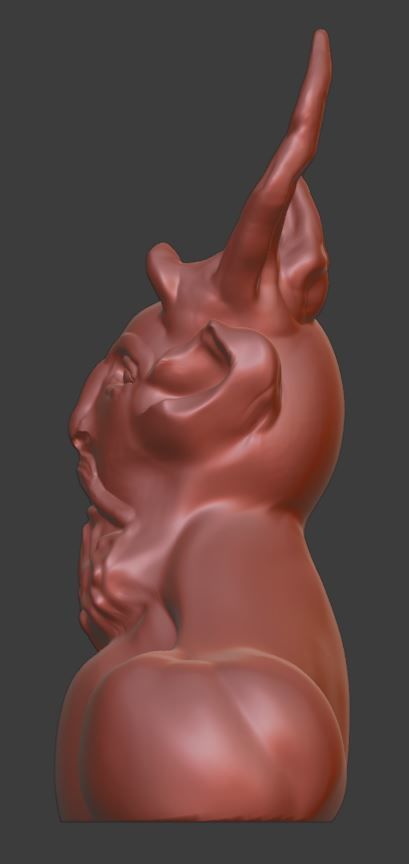 Celtic mythology inspired horned God 3D print model_3