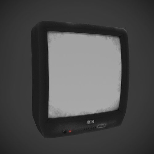 Old TV Free low-poly 3D model