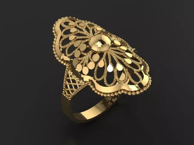 fusion women ring ultra light 3D print model