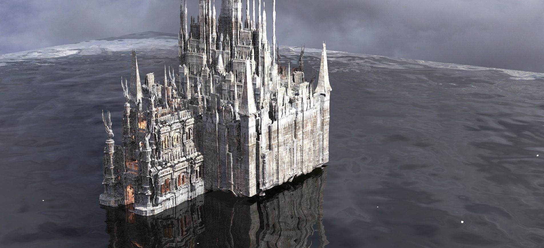 Mansion Structures Tall 3D model_1