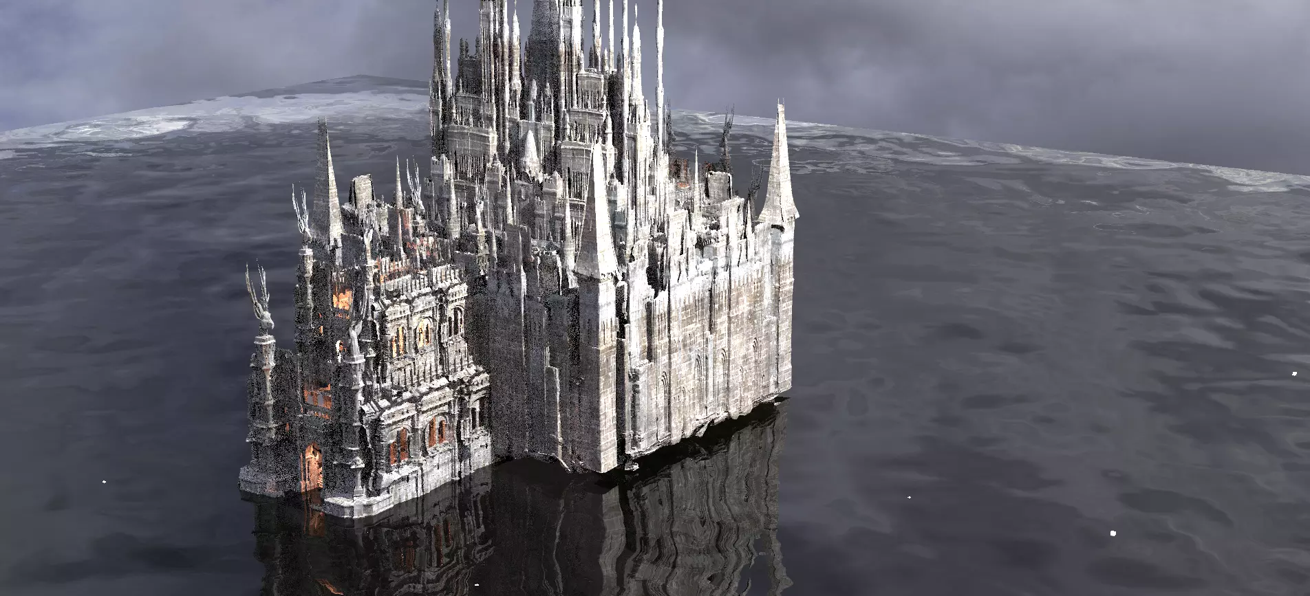 Mansion Structures Tall 3D model_0