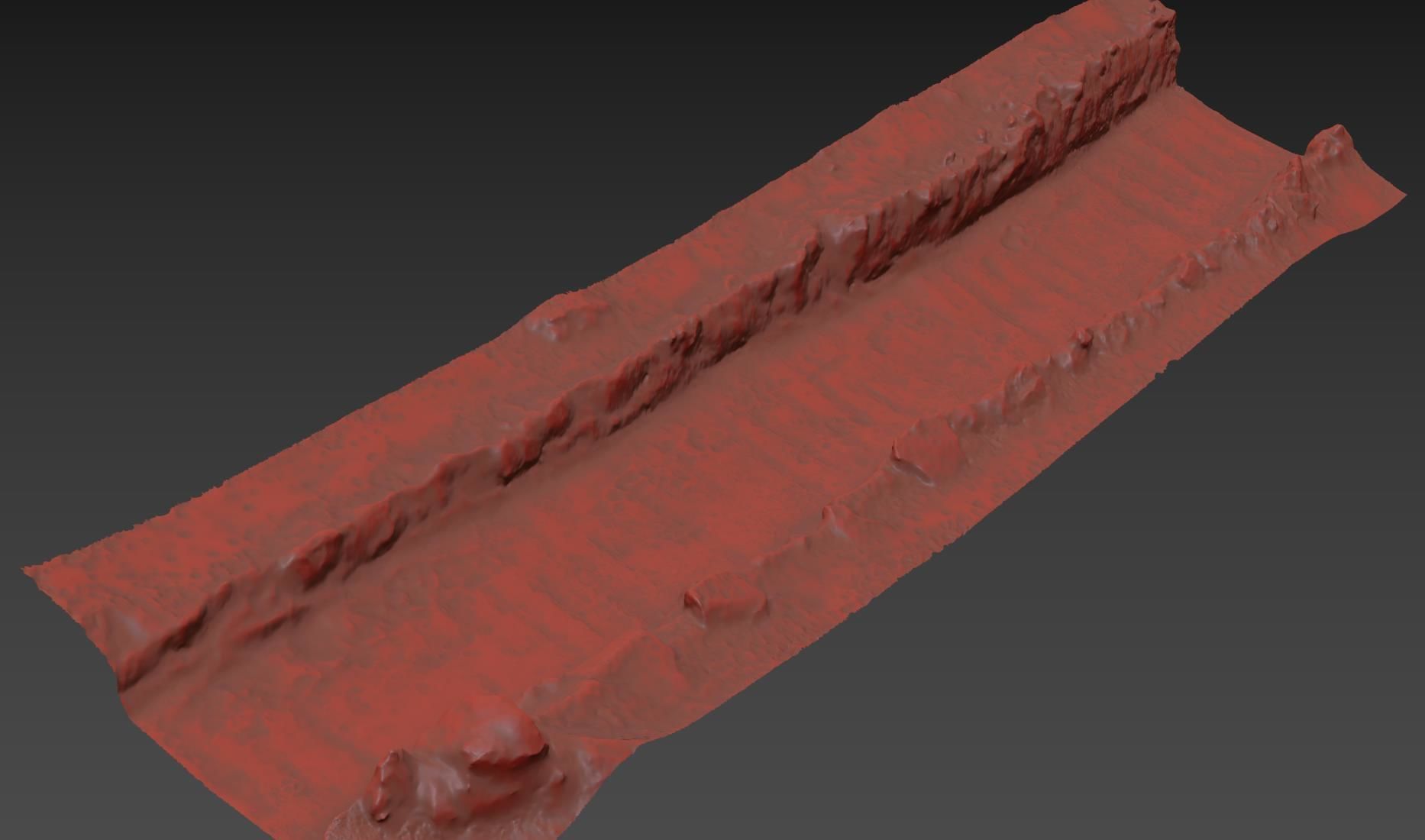 Ultra realistic Winter footpath 2 2021Hq Scan  Low-poly 3D model_8