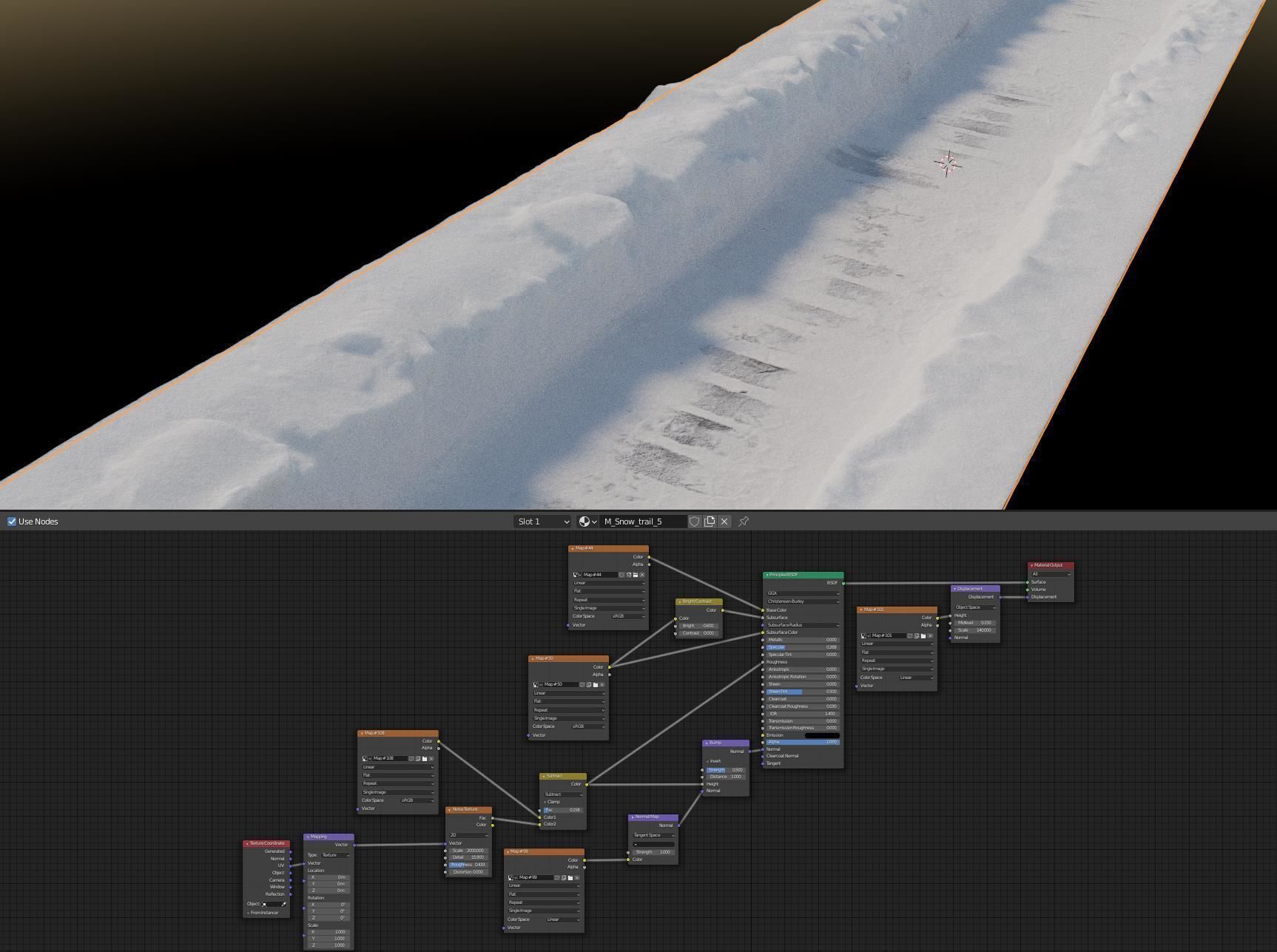 Ultra realistic Winter footpath 2 2021Hq Scan  Low-poly 3D model_6
