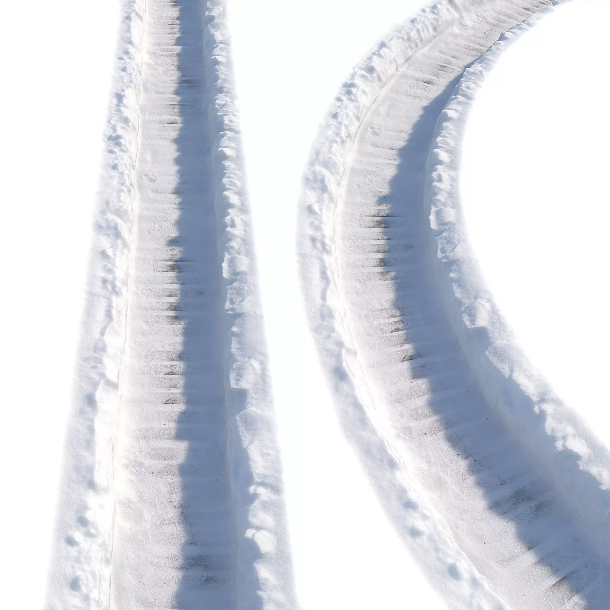 Ultra realistic Winter footpath 2 2021Hq Scan  Low-poly 3D model_0