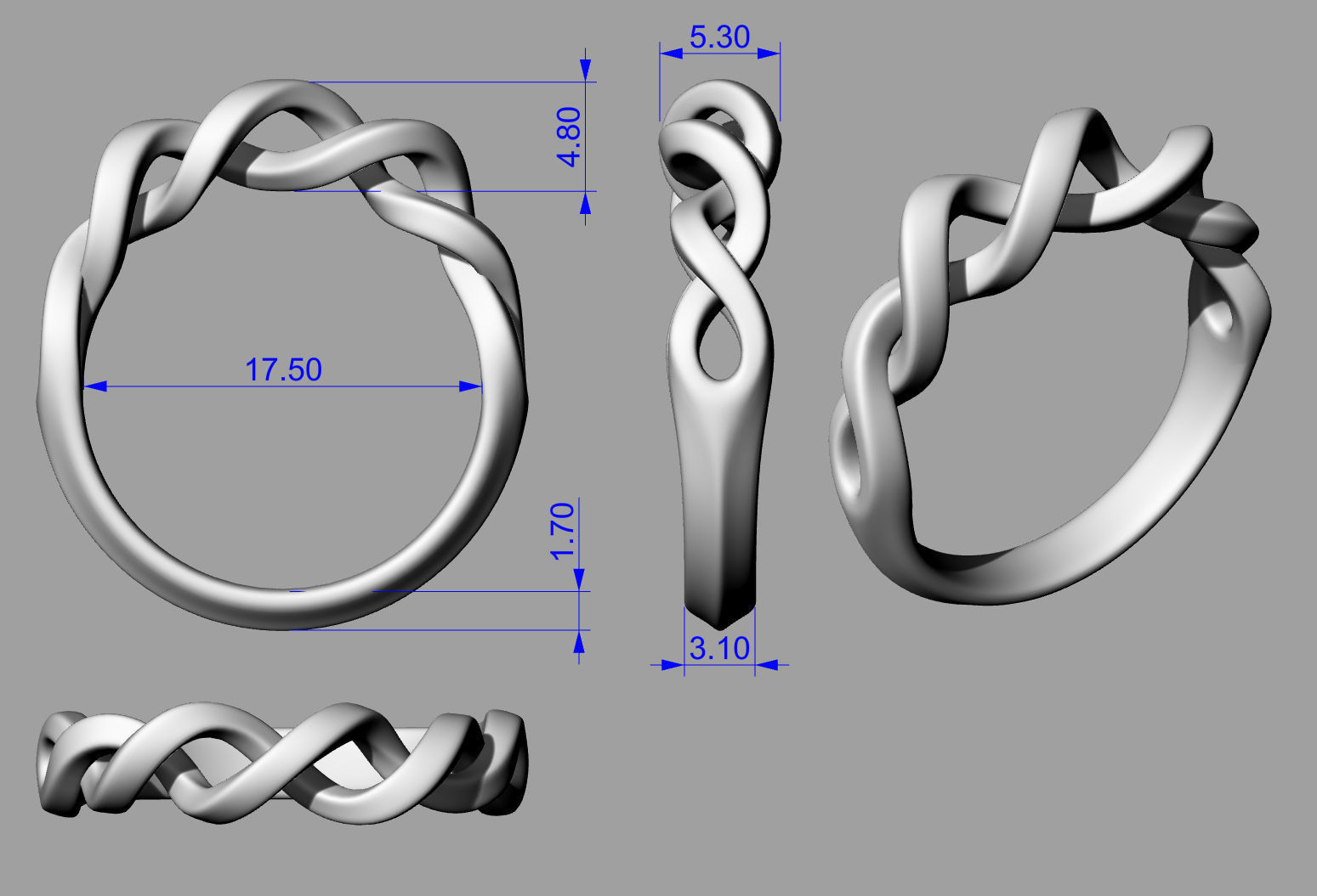 Ring Perpetuum Mobile 3D print model_8