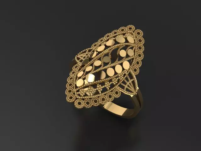 fusion women ring ultra light 3D print model
