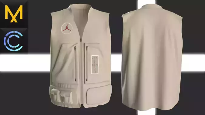 Vest Jordan OBJ mtl FBX