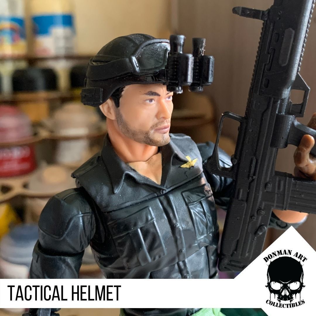 Tactical Helmet for 6 inch action figures 3D print model_12