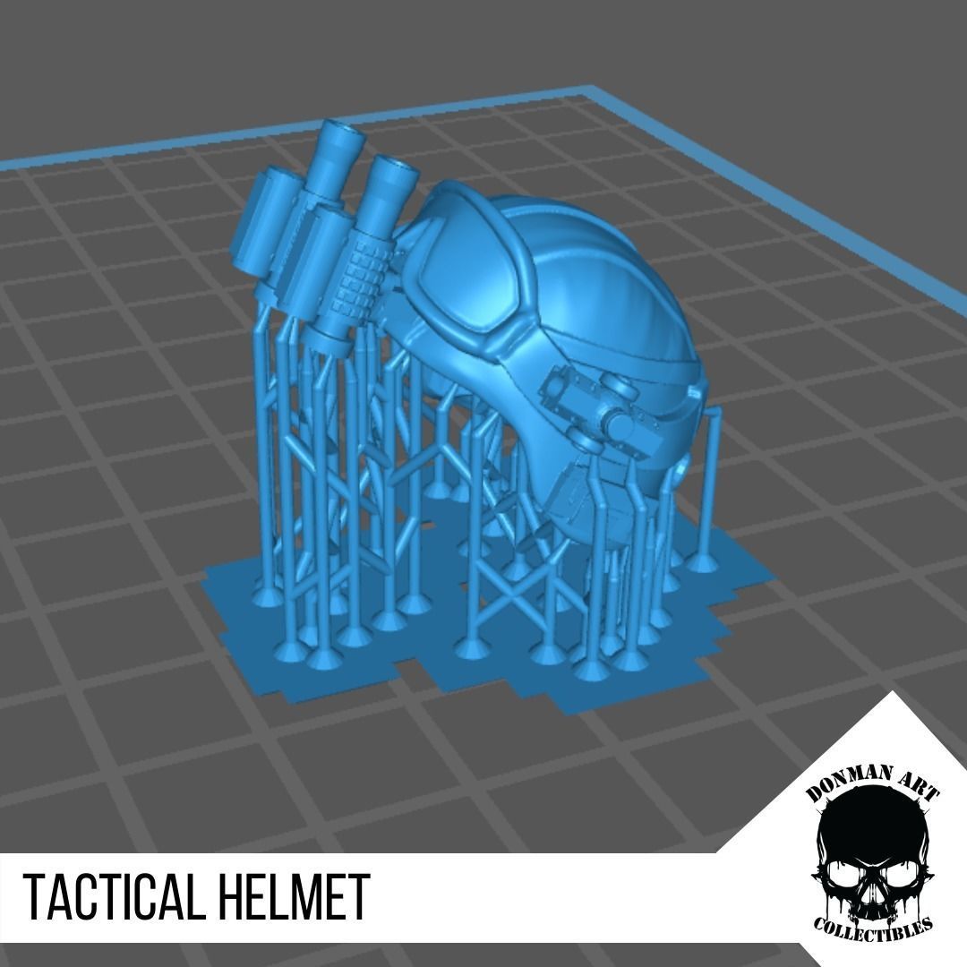 Tactical Helmet for 6 inch action figures 3D print model_9