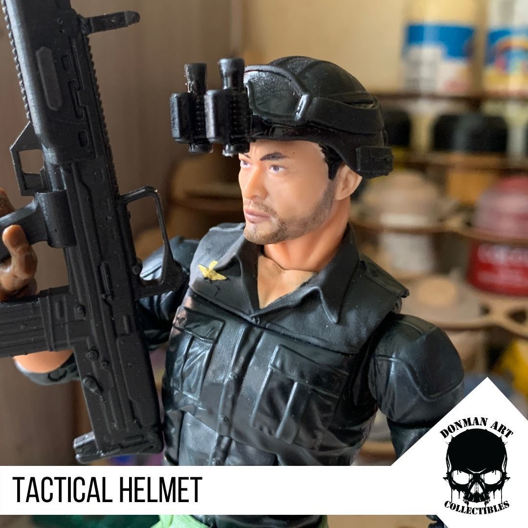 Tactical Helmet for 6 inch action figures 3D print model_15