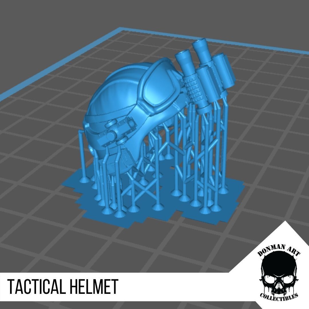 Tactical Helmet for 6 inch action figures 3D print model_8