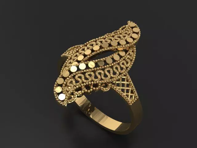fusion women ring ultra light 3D print model