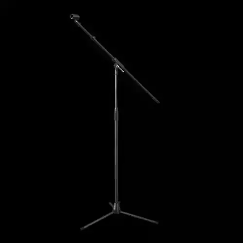 Black Microphone Stand 3D model
