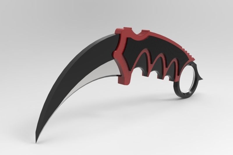Karambit Knife 3D model_6