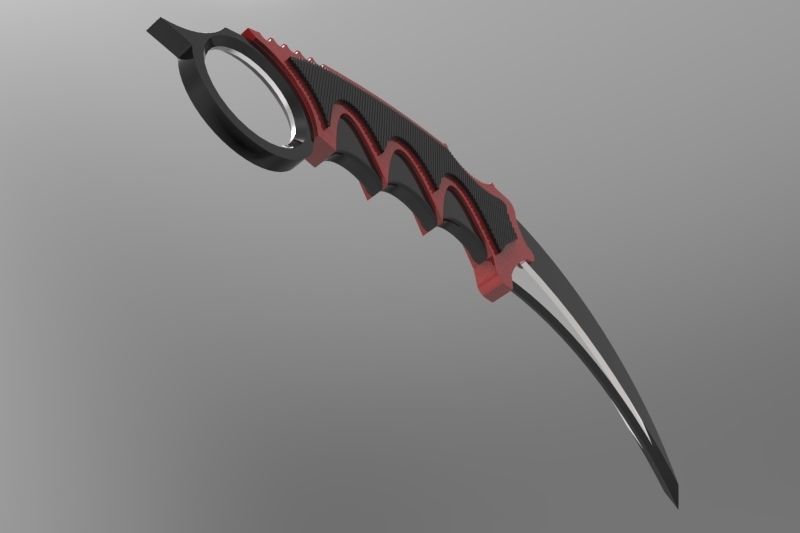 Karambit Knife 3D model_5