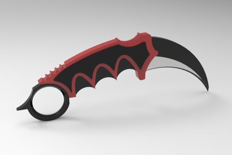 Karambit Knife 3D model_2