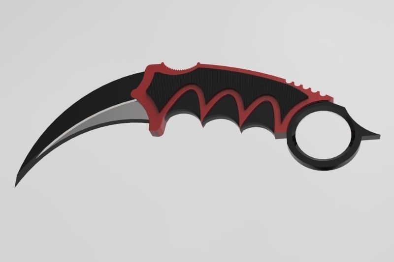 Karambit Knife 3D model_4