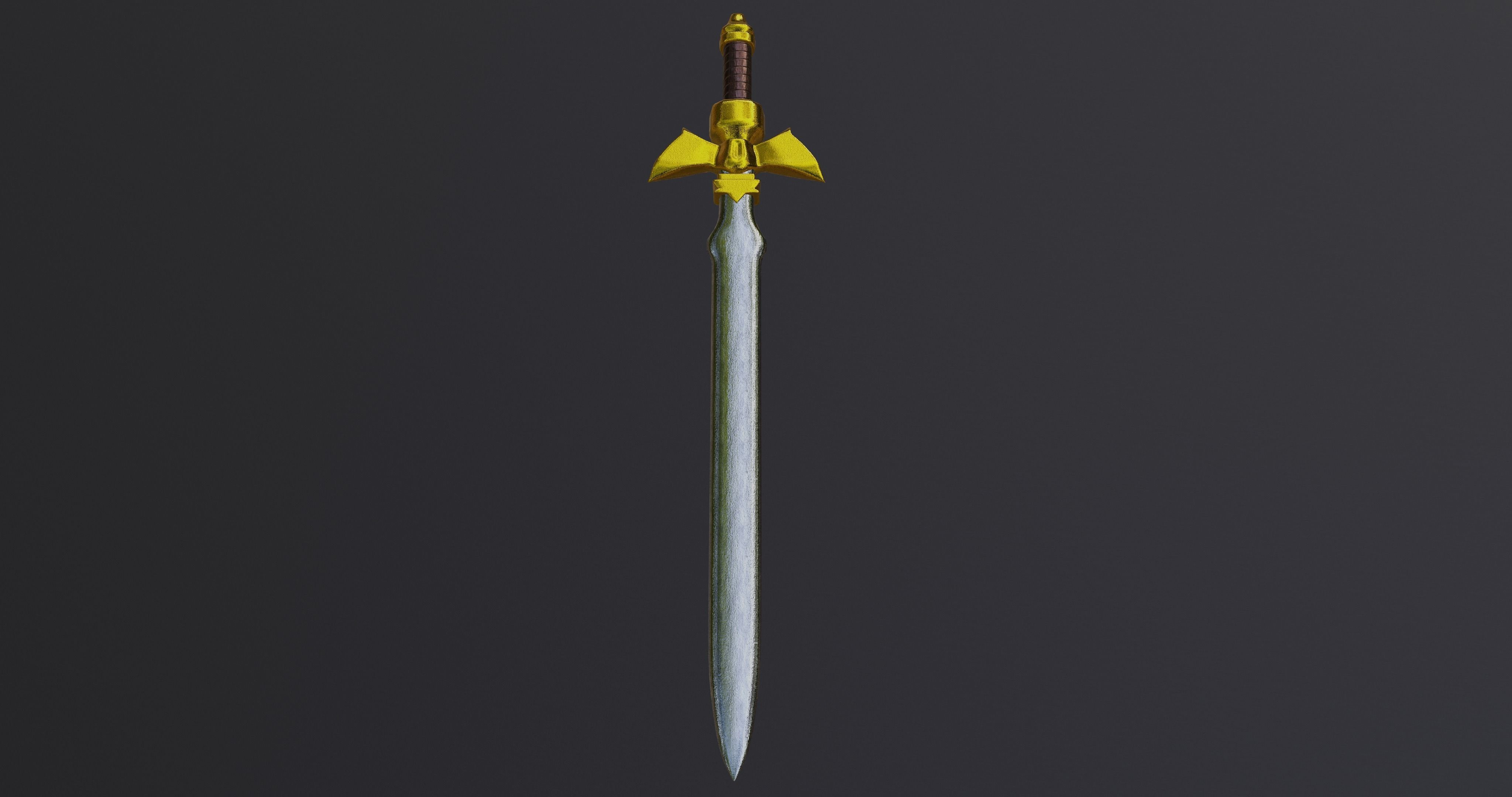 Realistic Sword legend of zelda Low-poly 3D model_1