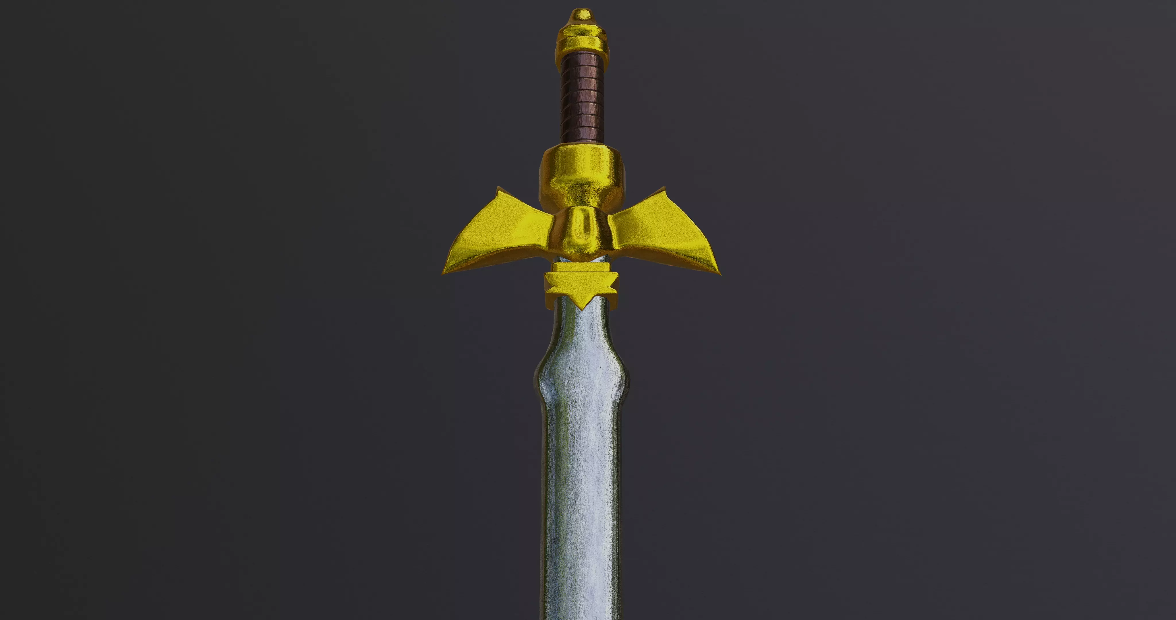 Realistic Sword legend of zelda Low-poly 3D model_0