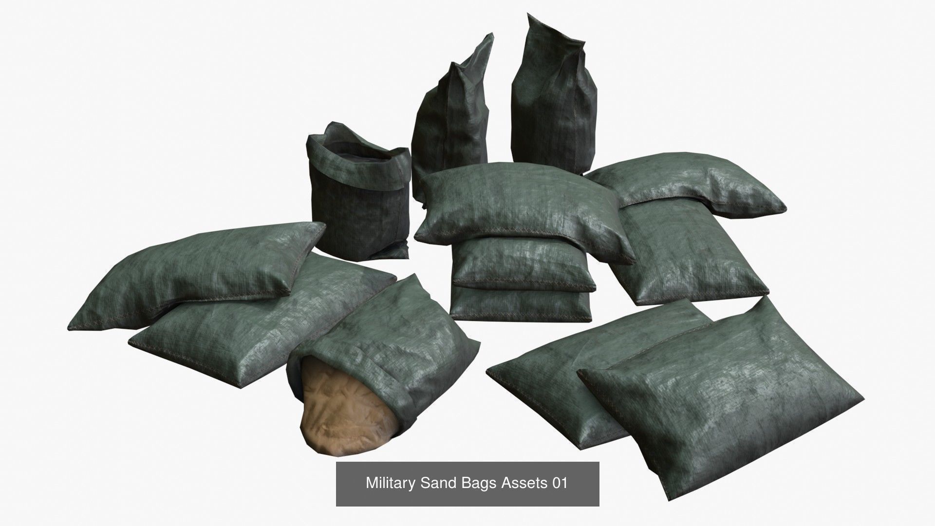Bulk Bags Bundle Pack 3D Model Collection_14