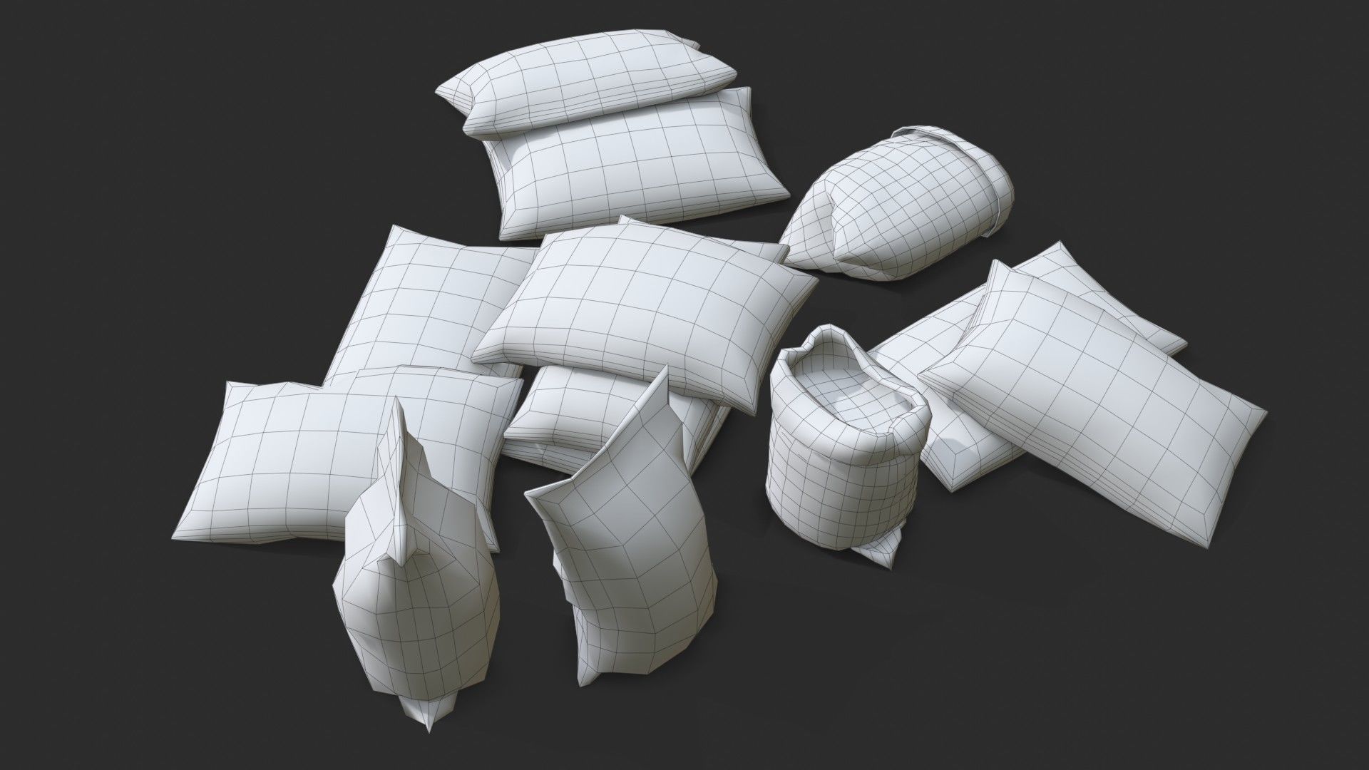 Bulk Bags Bundle Pack 3D Model Collection_37