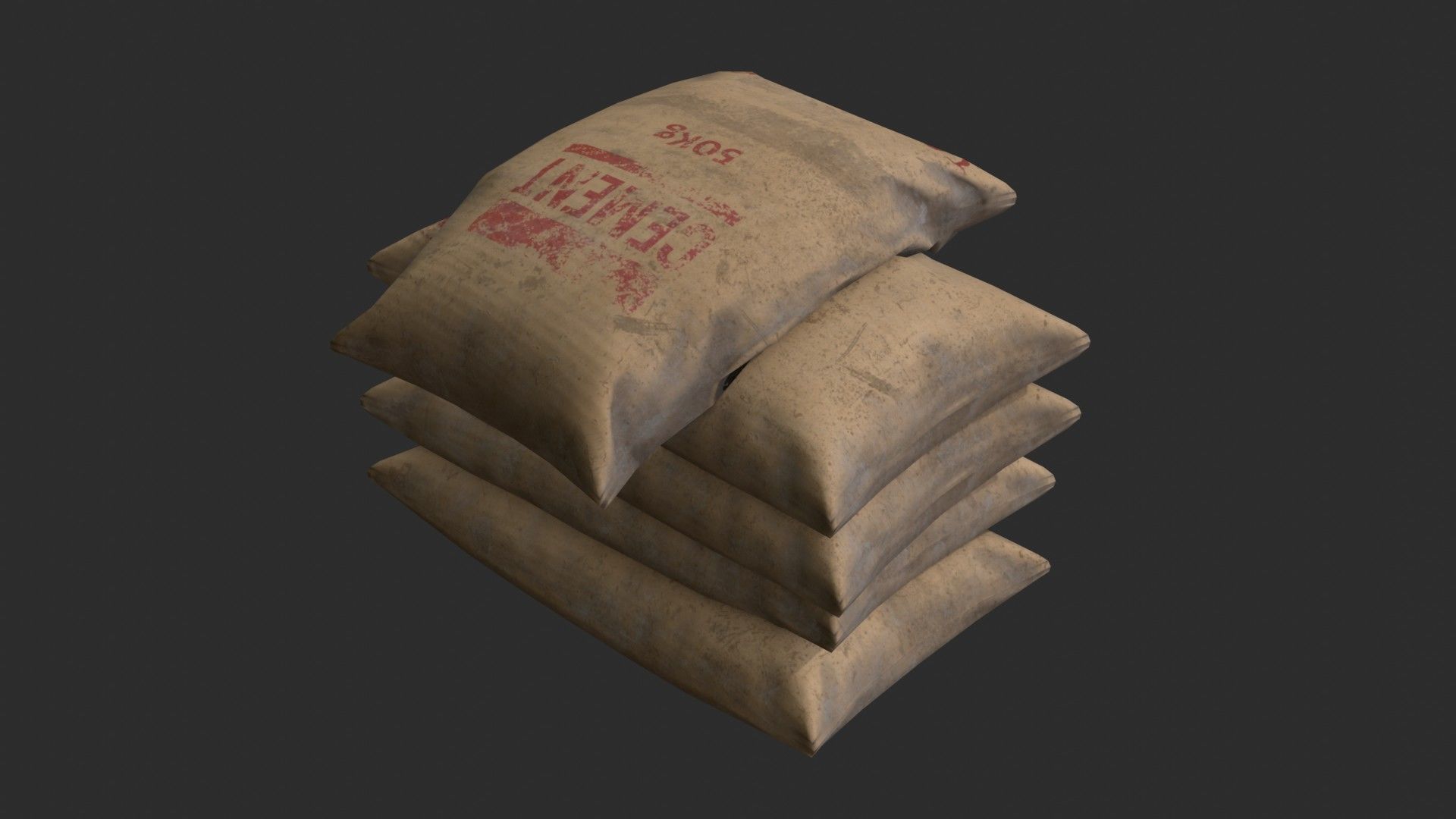 Bulk Bags Bundle Pack 3D Model Collection_4