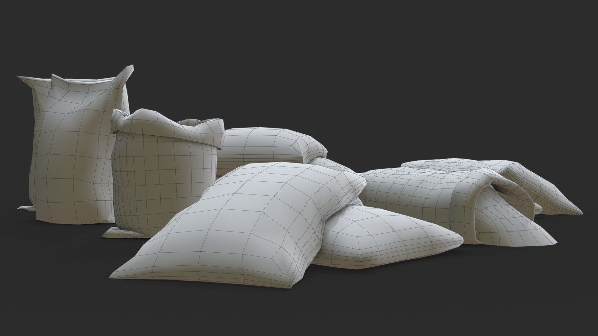 Bulk Bags Bundle Pack 3D Model Collection_35