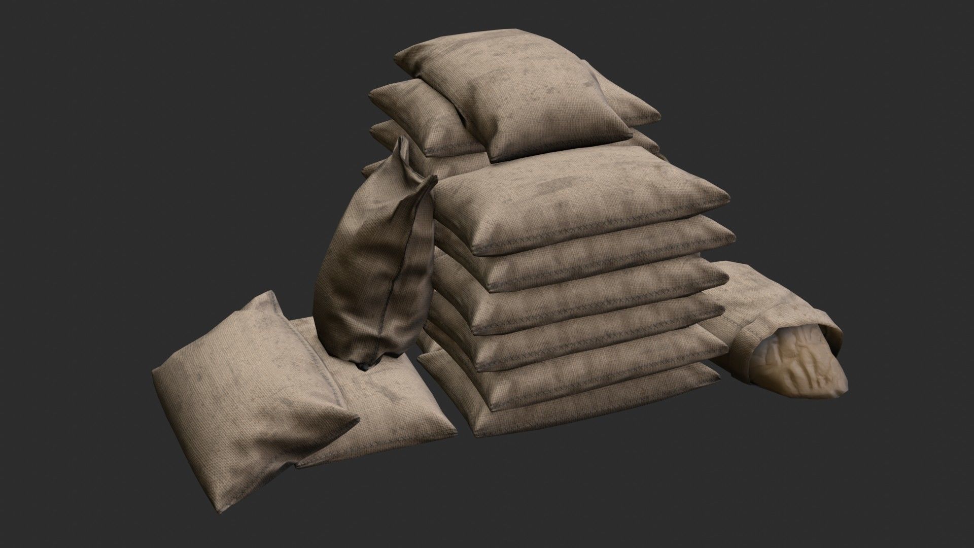 Bulk Bags Bundle Pack 3D Model Collection_23