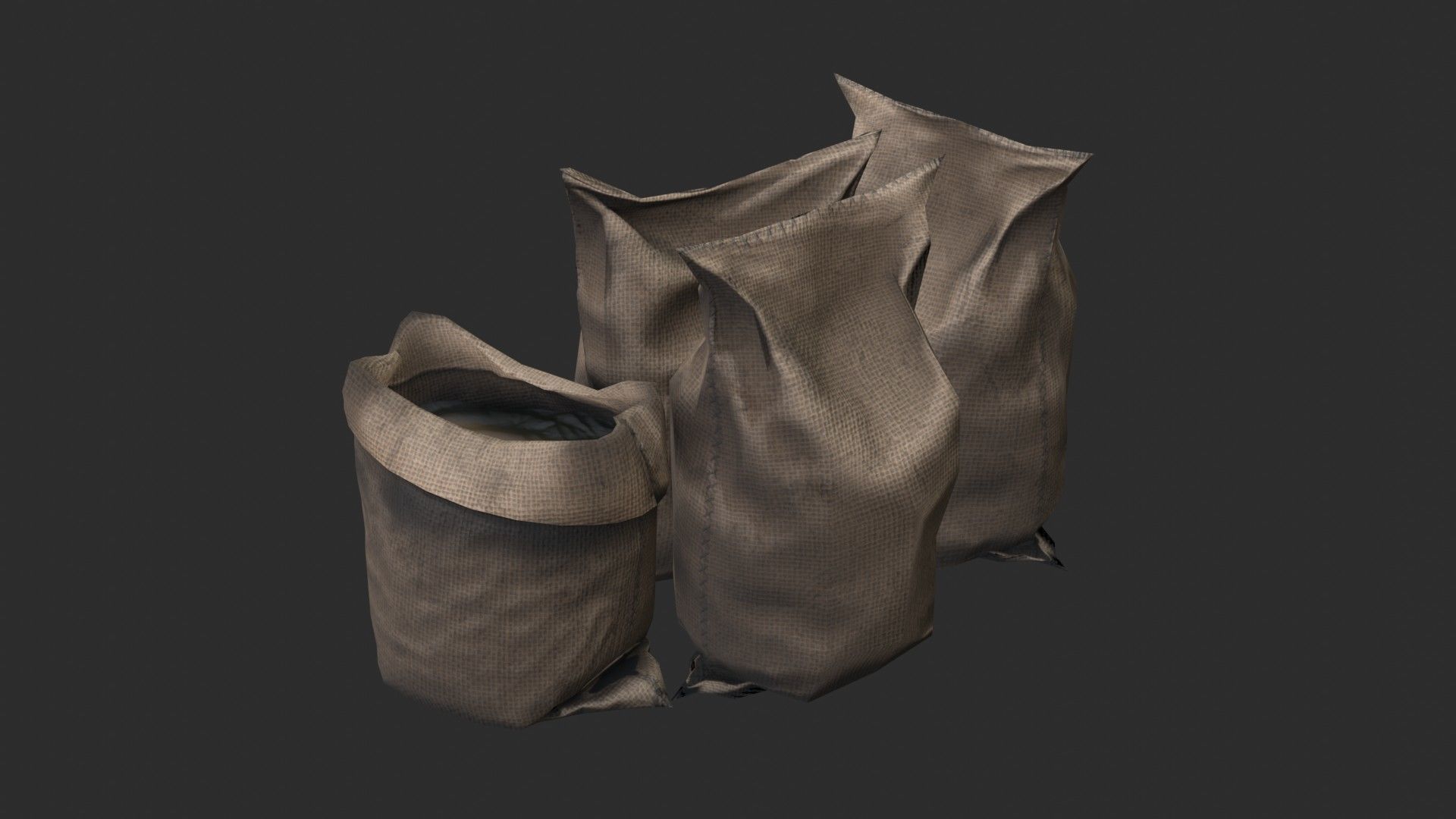 Bulk Bags Bundle Pack 3D Model Collection_24