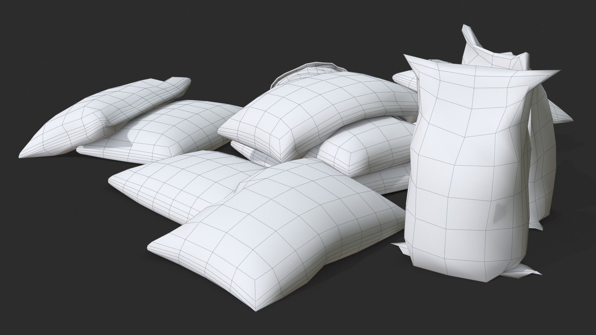 Bulk Bags Bundle Pack 3D Model Collection_32