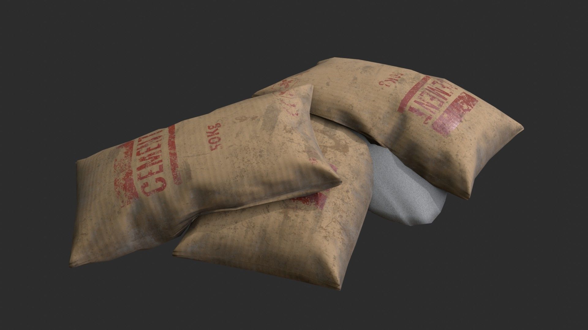 Bulk Bags Bundle Pack 3D Model Collection_7