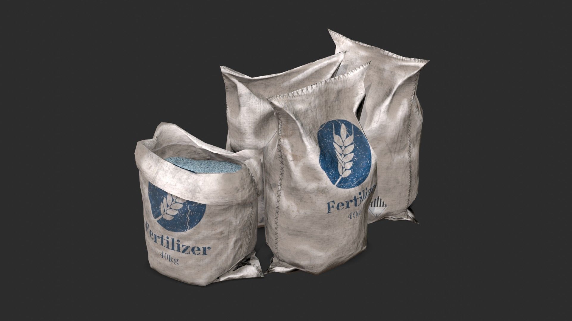 Bulk Bags Bundle Pack 3D Model Collection_27