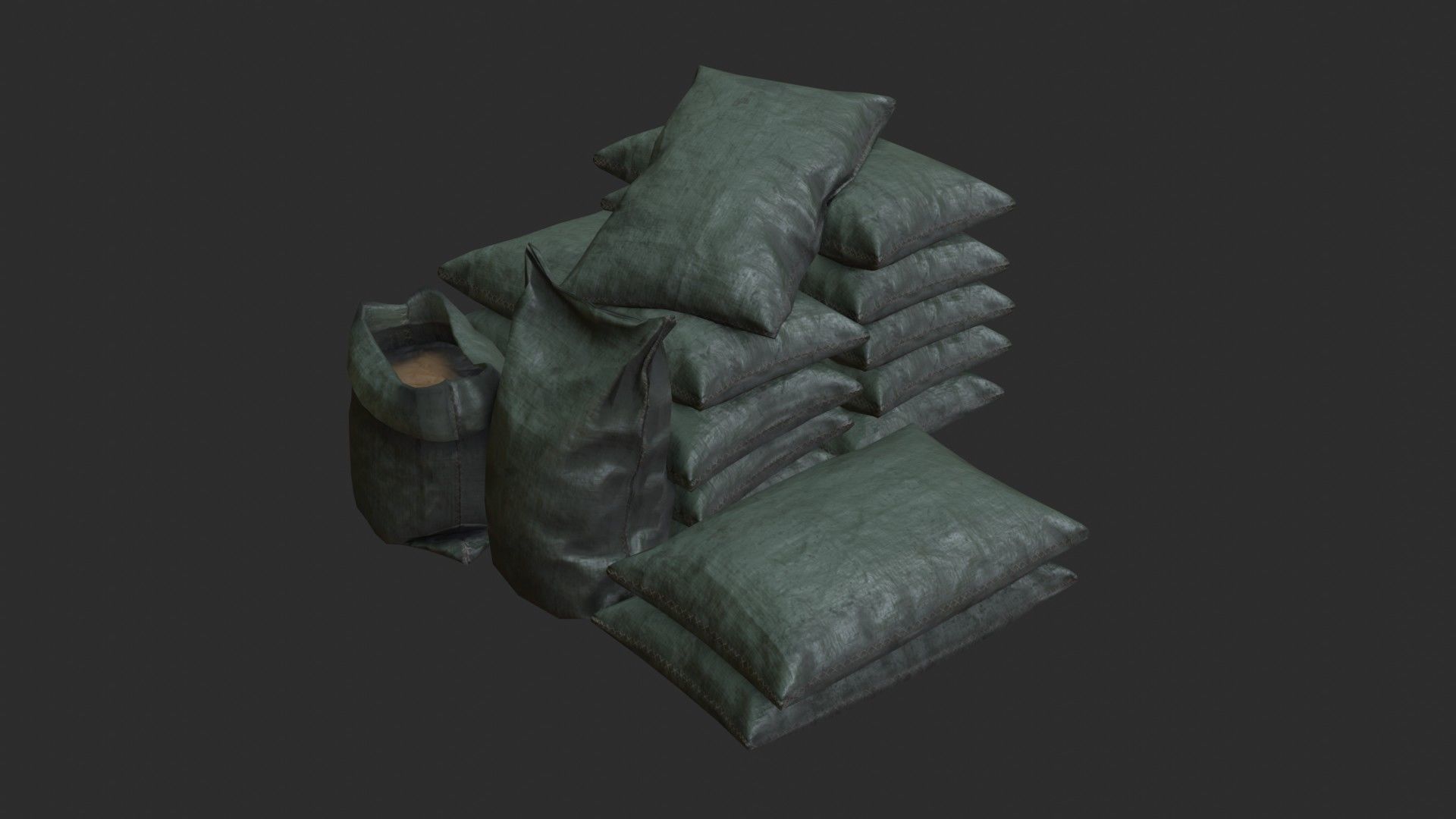 Bulk Bags Bundle Pack 3D Model Collection_15