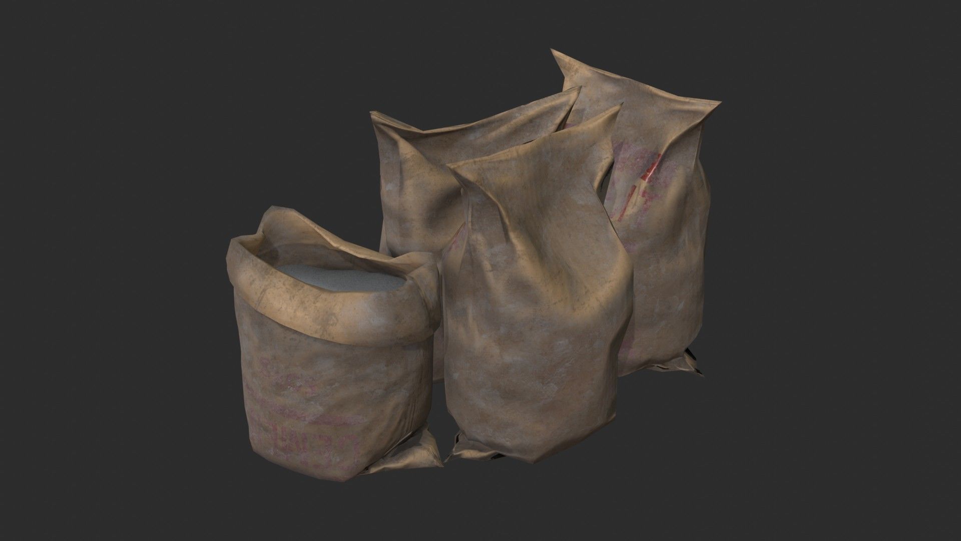 Bulk Bags Bundle Pack 3D Model Collection_5