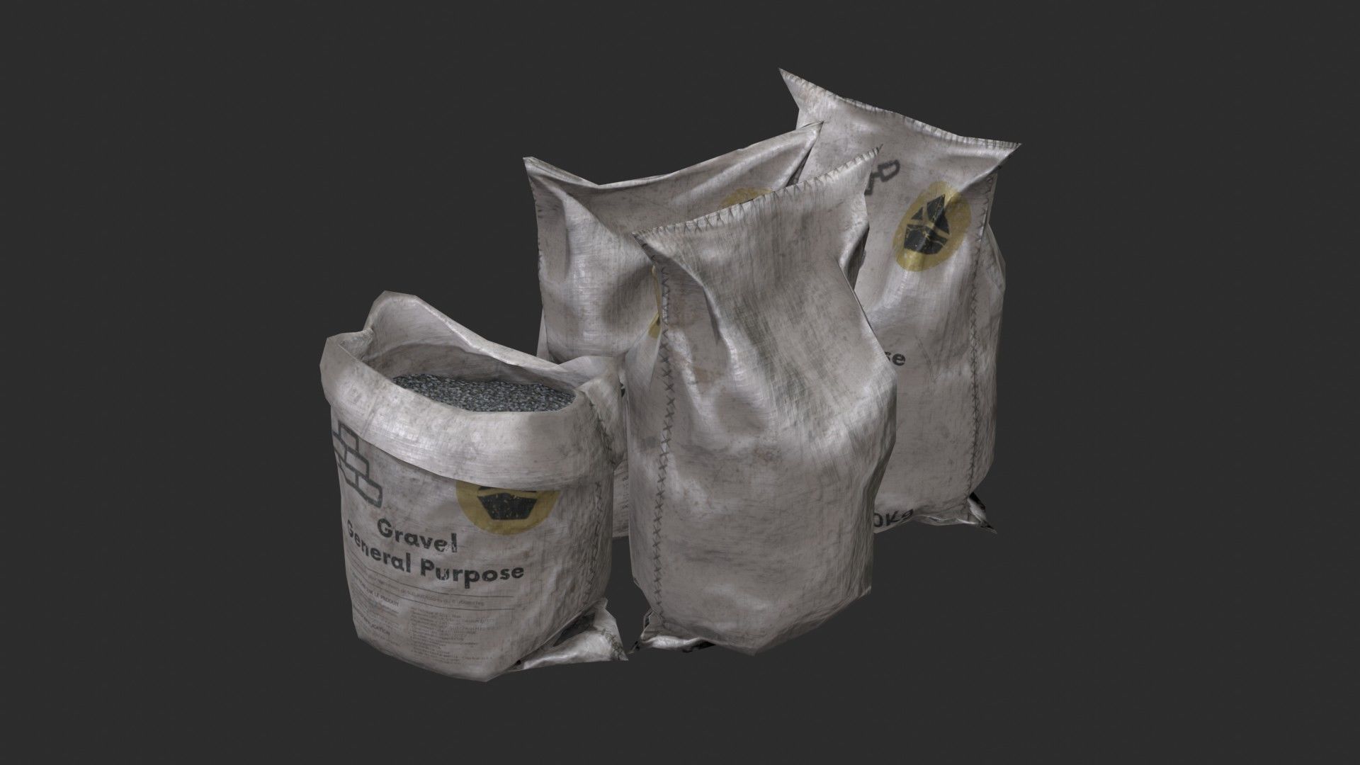 Bulk Bags Bundle Pack 3D Model Collection_9