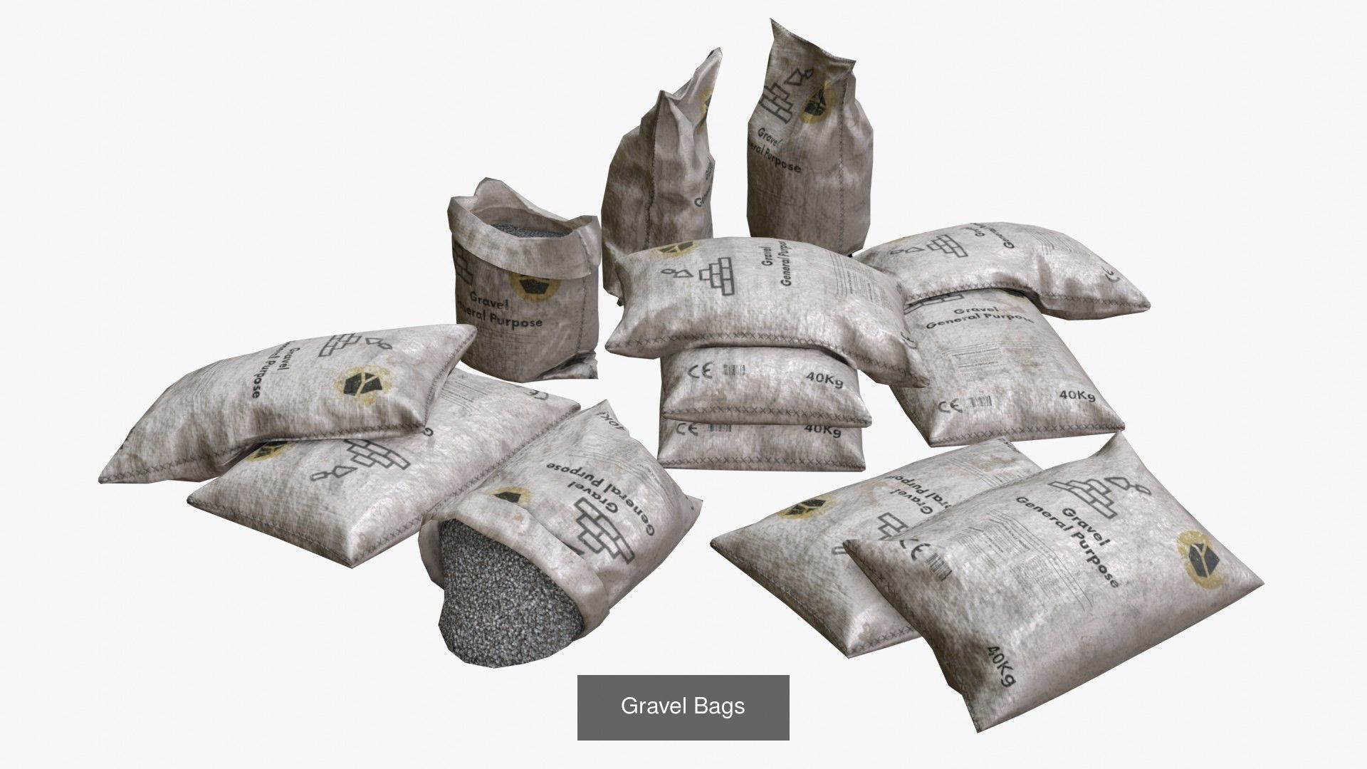 Bulk Bags Bundle Pack 3D Model Collection_8