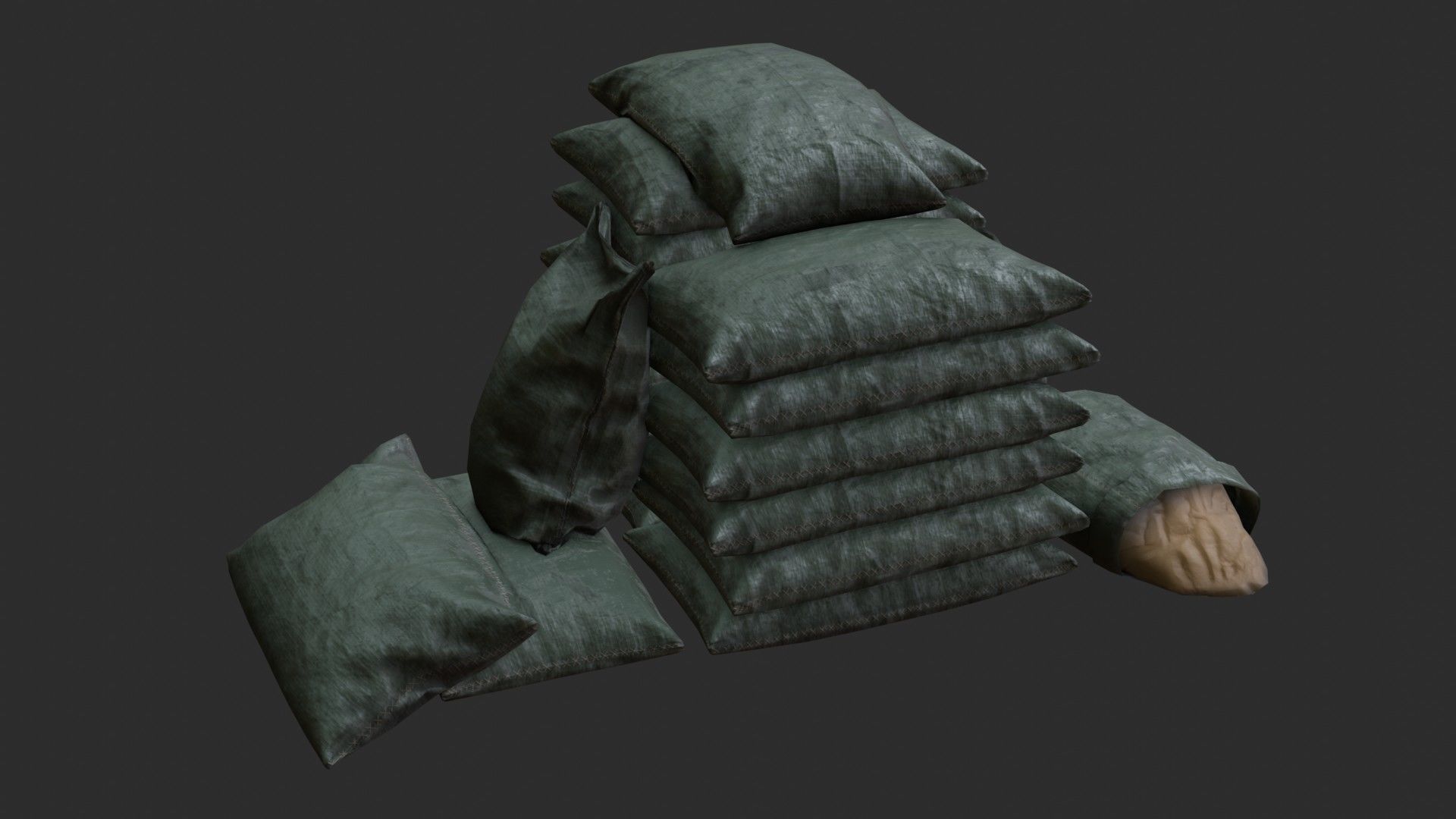 Bulk Bags Bundle Pack 3D Model Collection_18