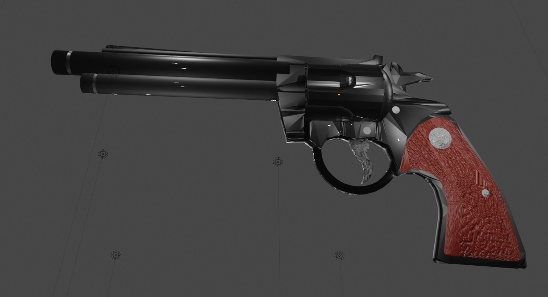 handgun revolver 3D model_6