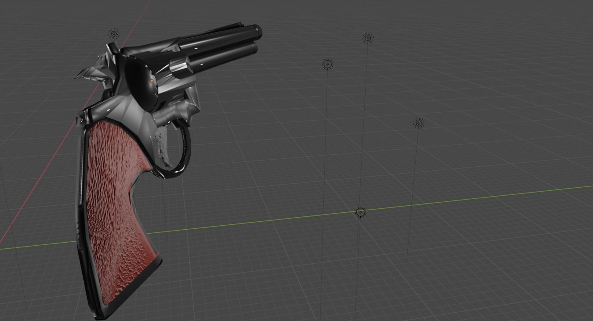 handgun revolver 3D model_4