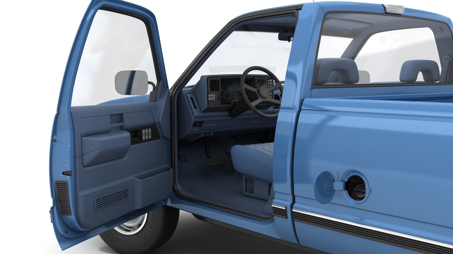 GENERIC PICKUP TRUCK 23 3D model_17