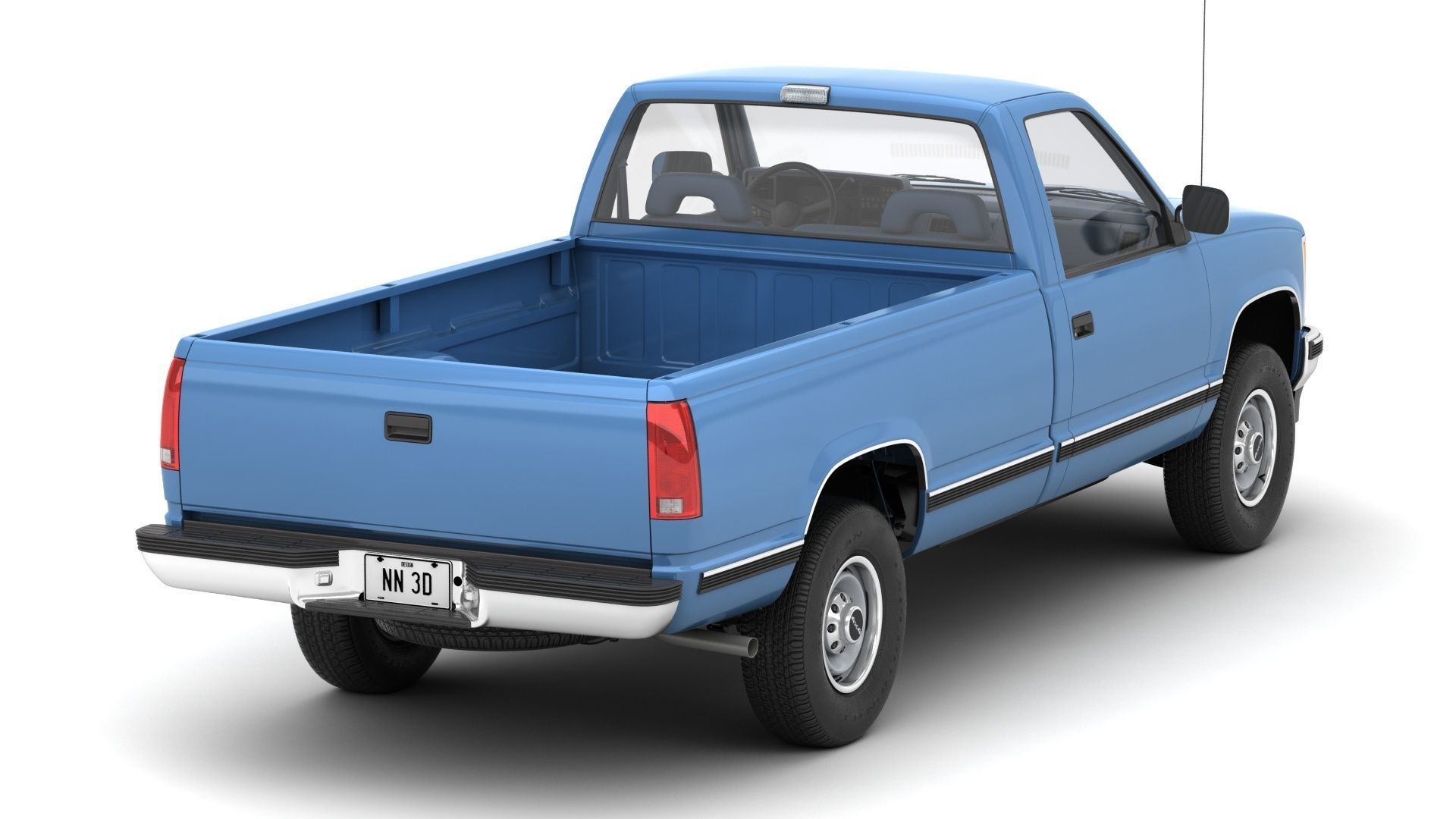 GENERIC PICKUP TRUCK 23 3D model_8